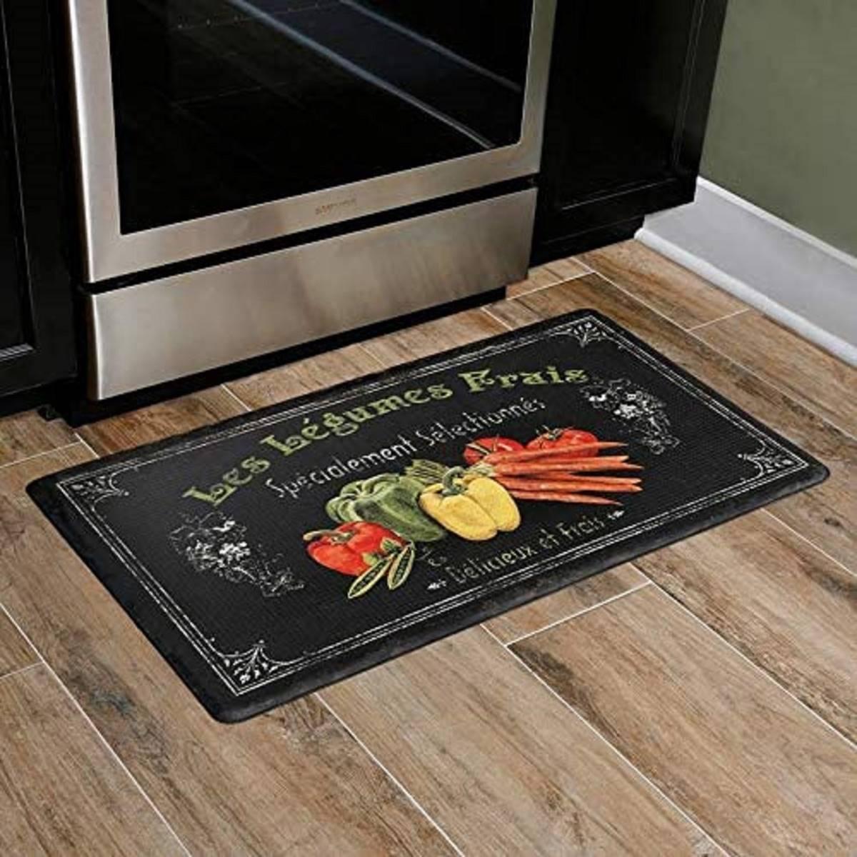 J&V Textiles Cloud Comfort Anti-Fatigue Les Legume Kitchen Mat