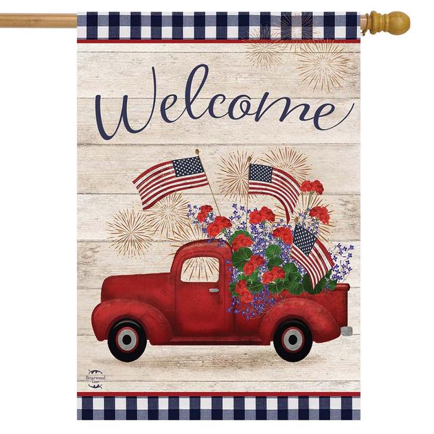 Briarwood Lane Stars & Stripes Truck House Flag