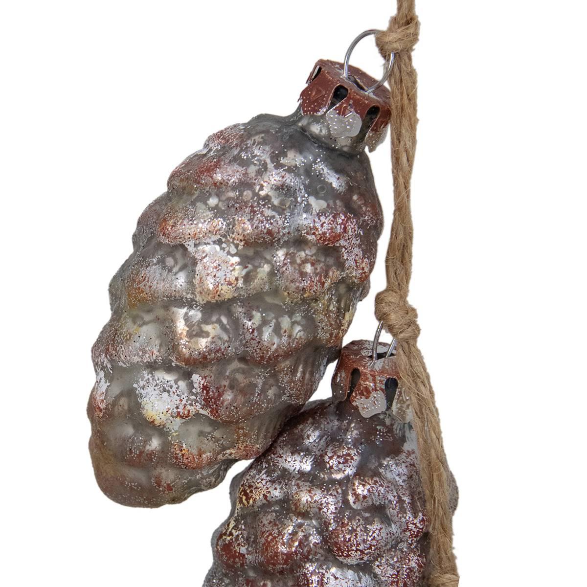 Northlight Seasonal Rust Mercury Christmas Pine Cone Ornament