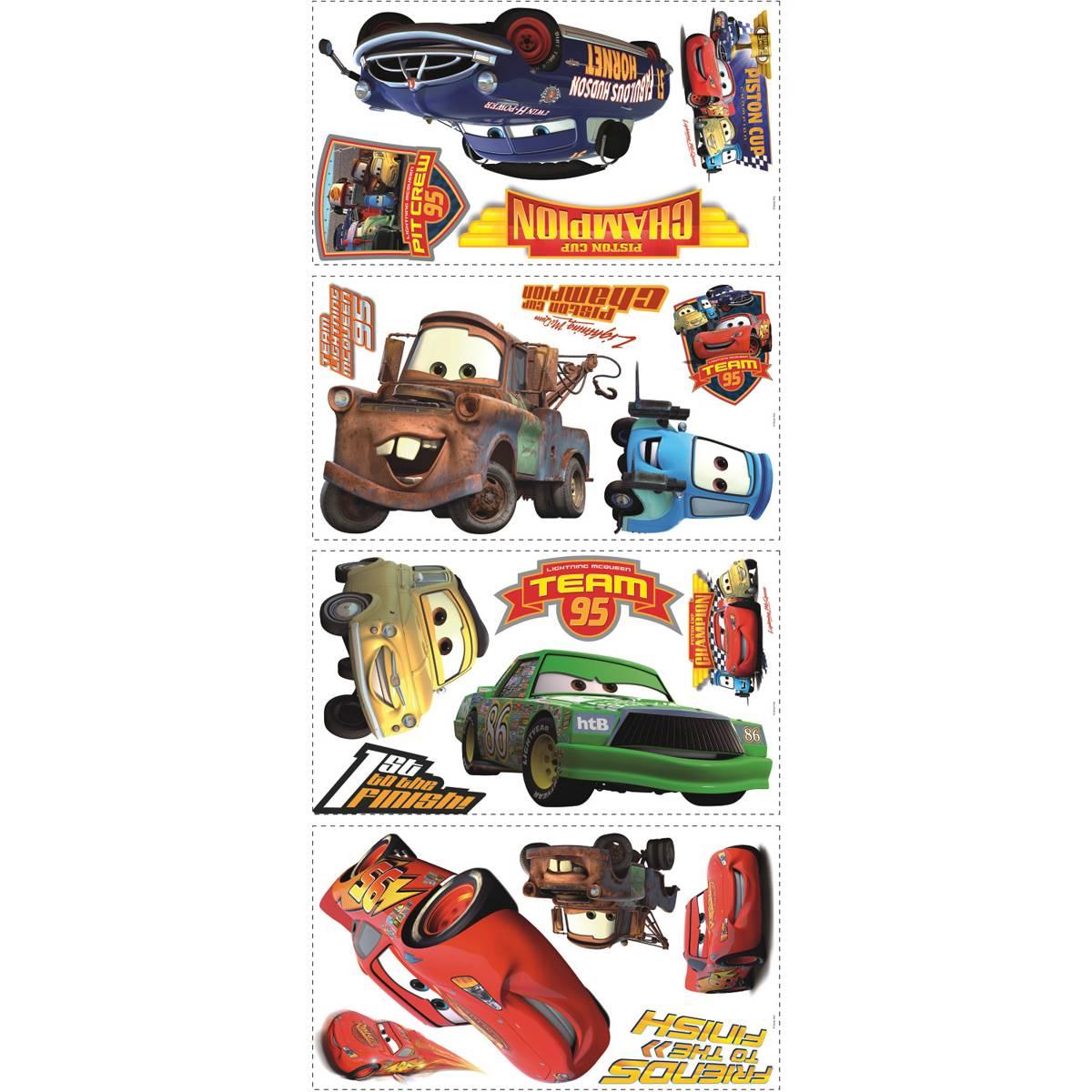 RoomMates(R) Cars - Piston Cup Champs Peel & Stick Wall Decal