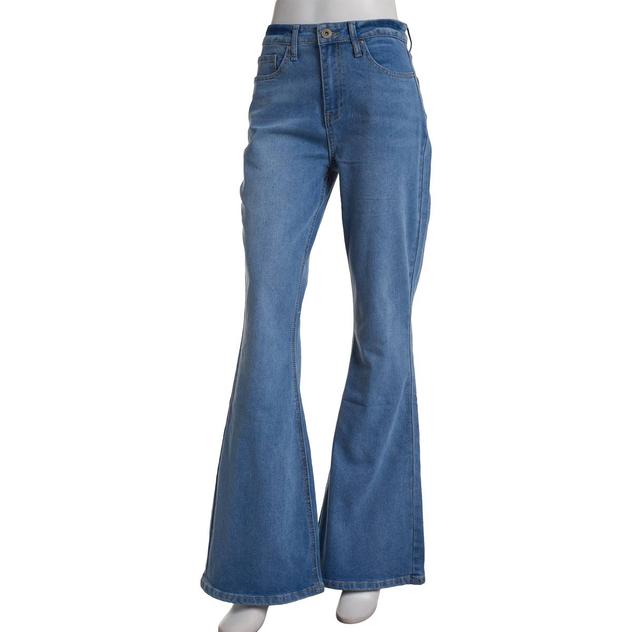 Juniors California Vintage Washed Flare Jeans