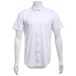 Mens Tom Baine Regular Fit Short Sleeve Textured Dress Shirt