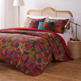 Greenland Home Fashions(tm) Jewel Kantha-style Quilt Set w/ Pillows