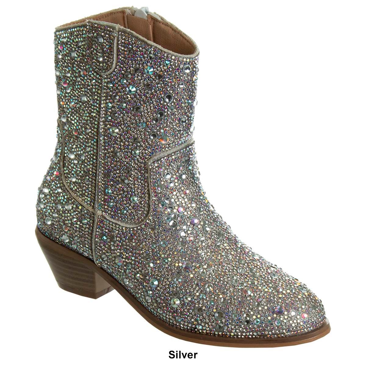 Big Girls Badgley Mischka Glitter Cowgirl Boots
