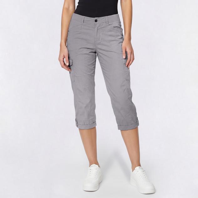 Plus Size da-sh Taylor Adjustable Leg Cargo Pocket Capris