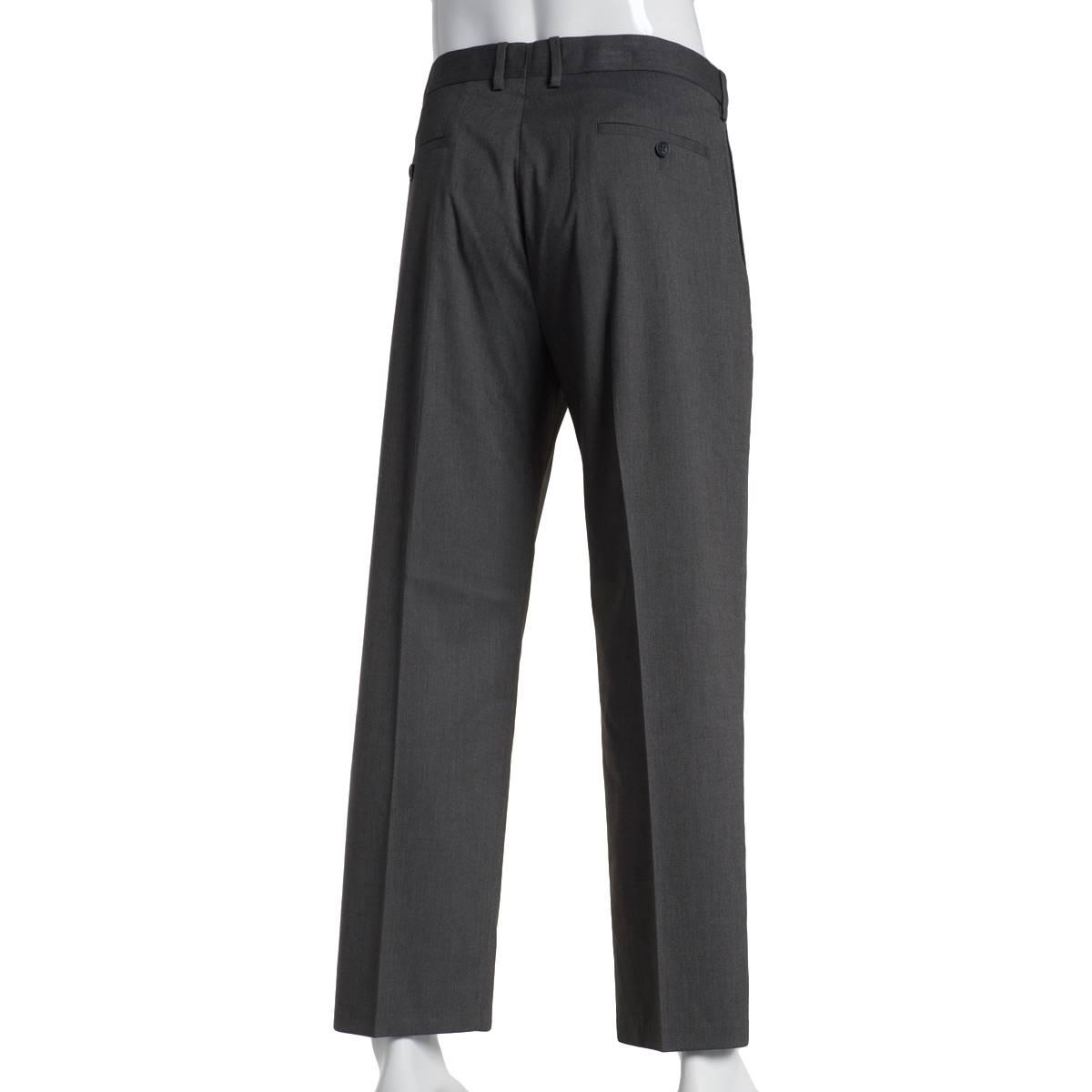 Mens J.M. Haggar Basketweave Dress Pants - Dark Grey