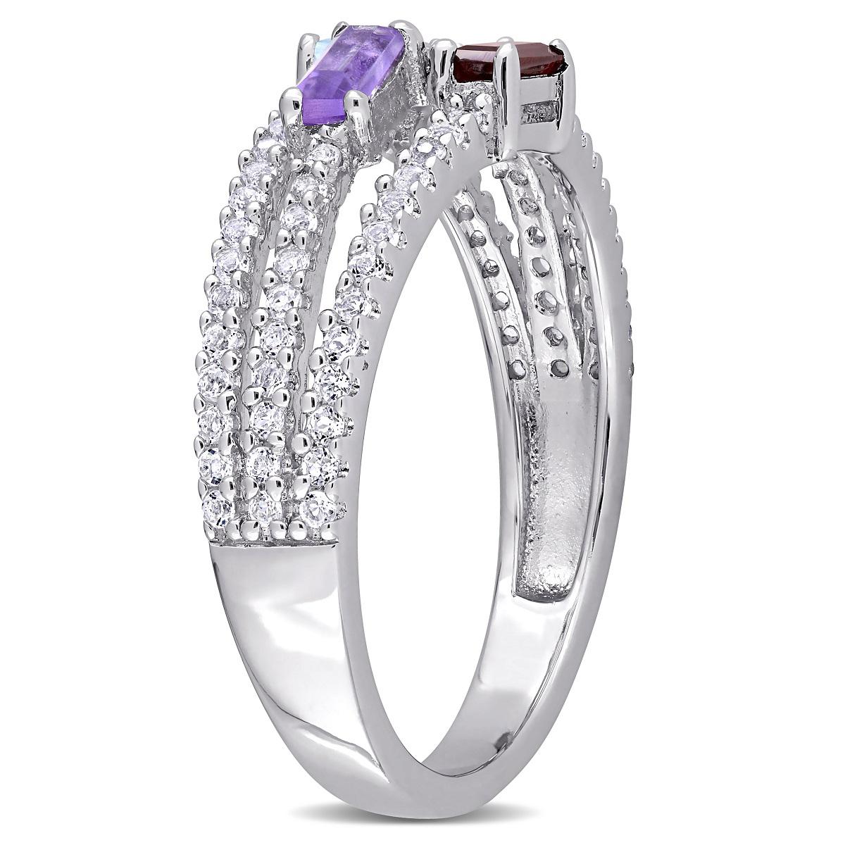 Gemstone Classics™ 3/4ctw. Blue Topaz & Sky Amethyst Fashion Ring
