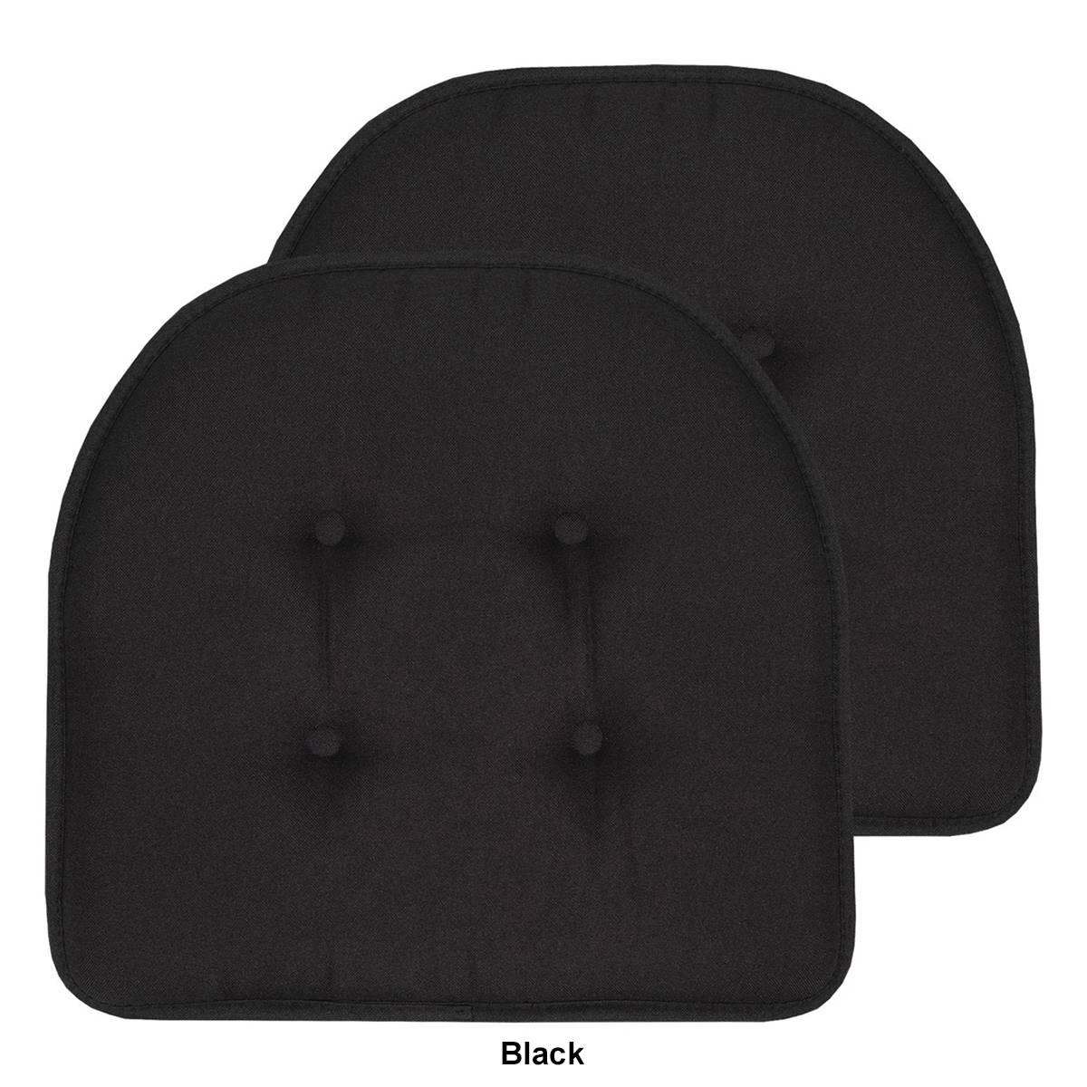 Sweet Home Collection Solid U-Shaped Memory Foam Chair Cushions