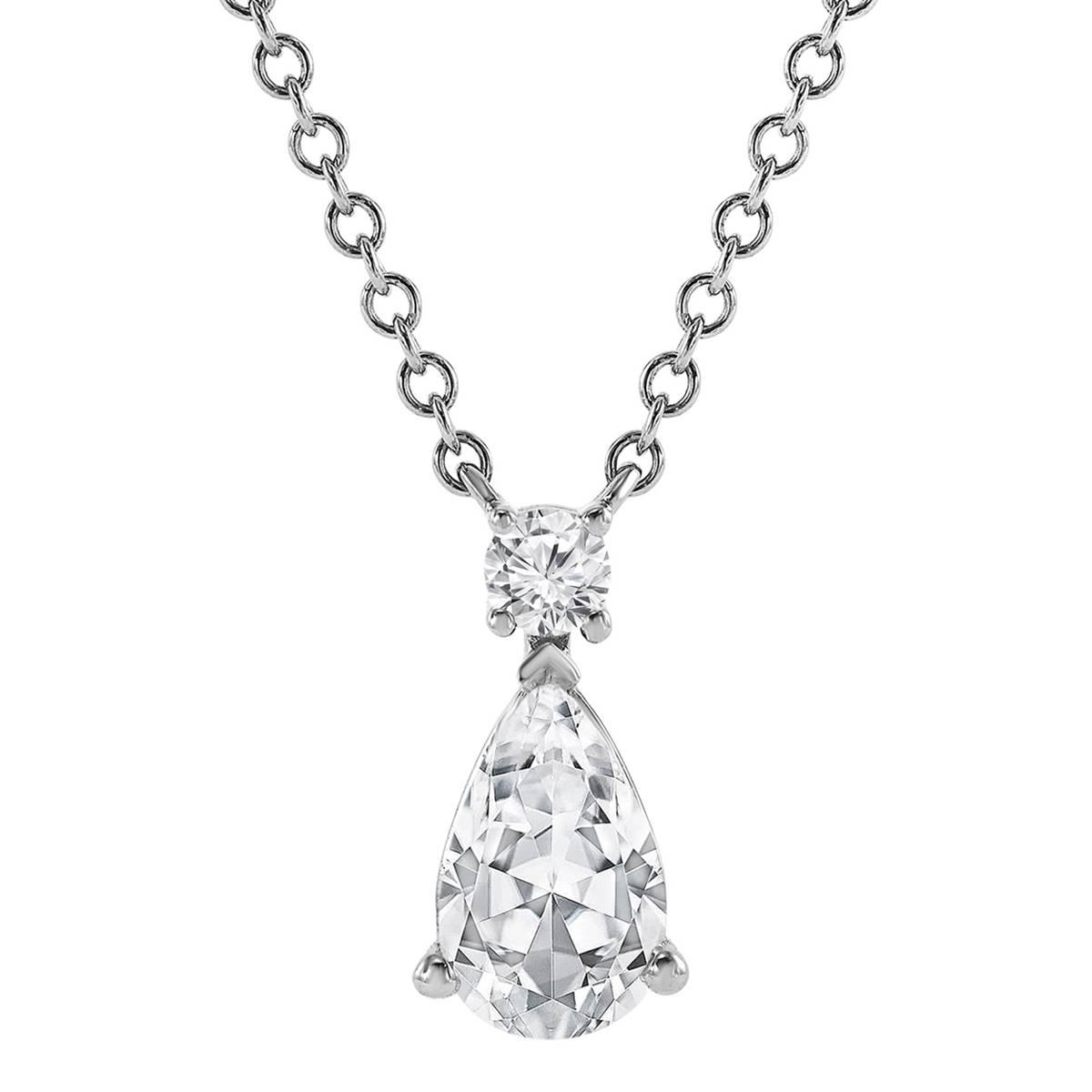 Nova Star® 14kt. White Gold & 5/8ctw. Lab Grown Diamond Necklace