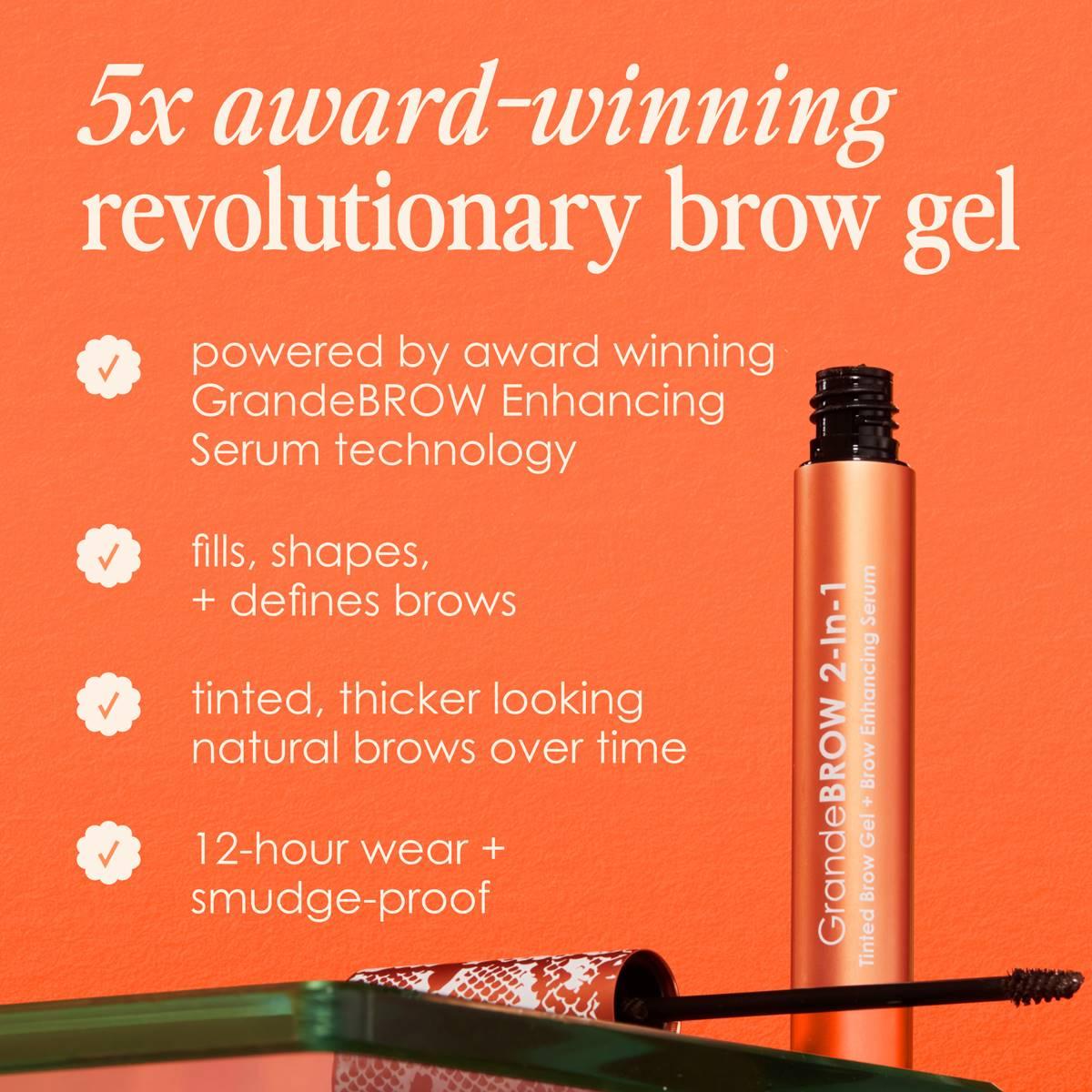 Grande Cosmetics GrandeBROW 2-In-1 Tinted Brow Gel + Brow Serum
