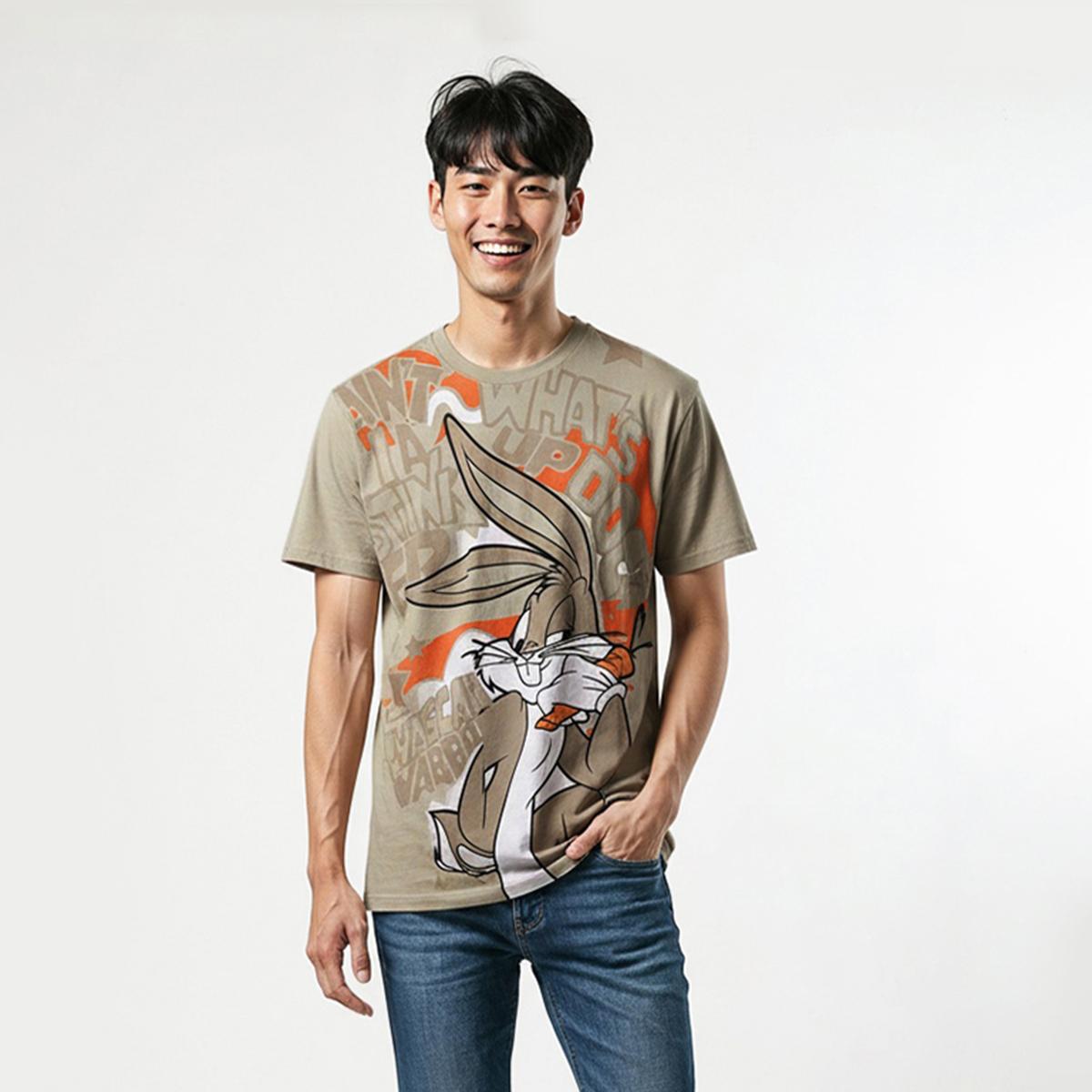 Young Mens SOUTHPOLE Bugs Bunny Bunny & Carrot Tee