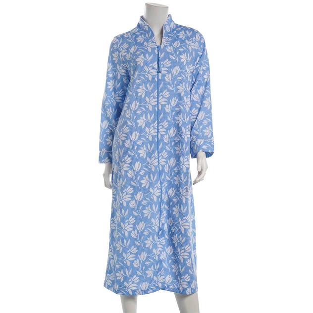 Plus Size Jasmine Rose Long Sleeve Tulip Zip Robe