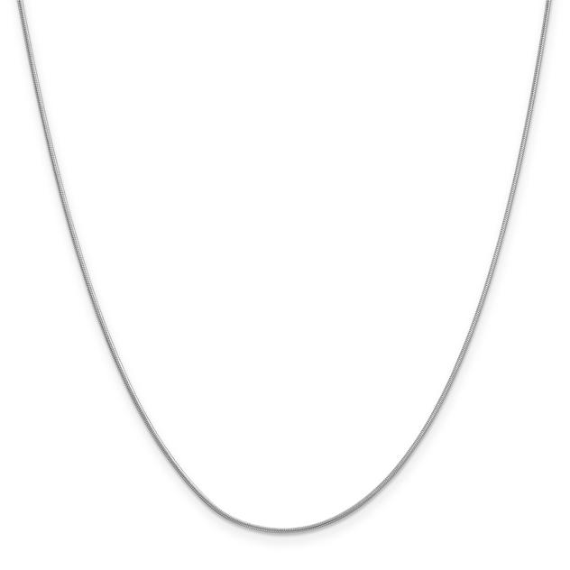 Adult Unisex Gold Classics™10kt. 18in. White Snake Chain Necklace