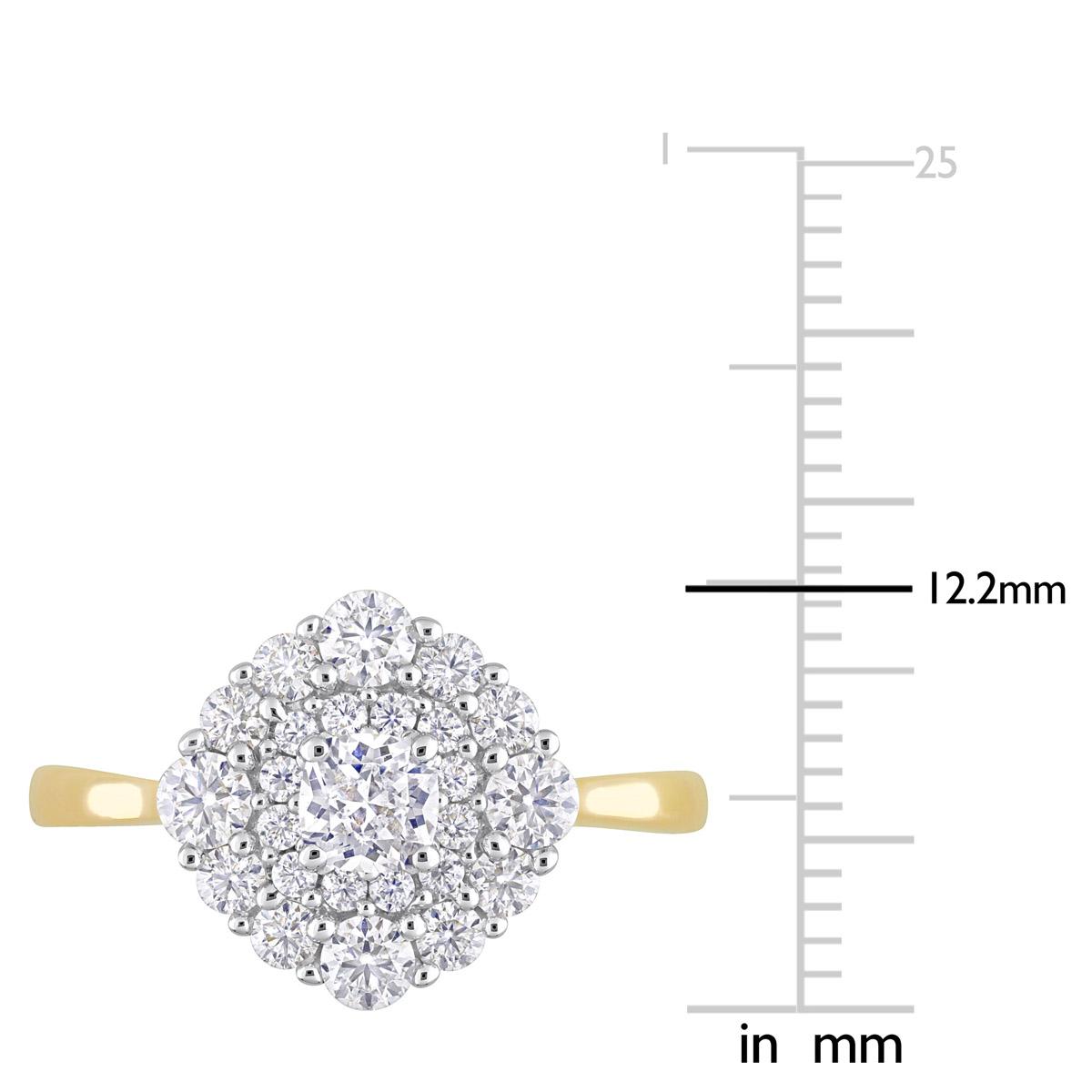 Gemstone Classics™ 10kt. Yellow Gold 1ctw. Moissanite Ring
