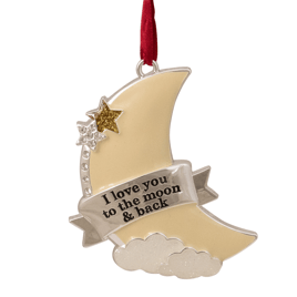 Northlight Yellow I Love You to the Moon and Back Ornament