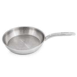 BergHOFF Belly Shape Stainless Steel 10.5in. Skillet w/ Glass Lid
