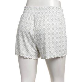 Womens René Rofé® Geo Sleep Smocked Pajama Shorts
