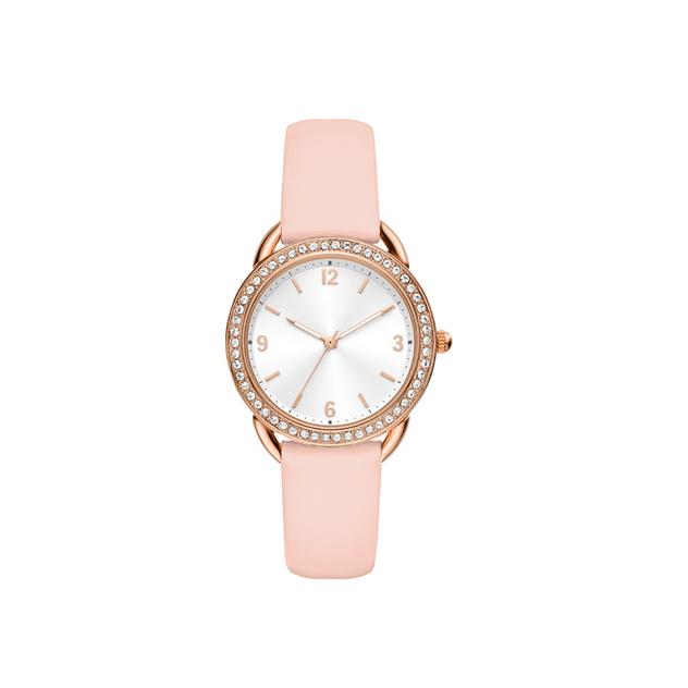 Womens Crystal Bezel Quartz Watch - 14874R-07-B12