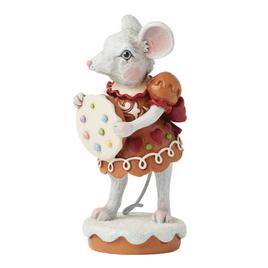 Jim Shore Gingerbread Mouse Girl Christmas Figurine