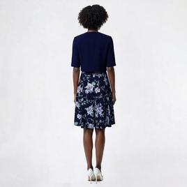 Petite Perceptions Short Sleeve Zip Jacket with Fit & Flare Dress