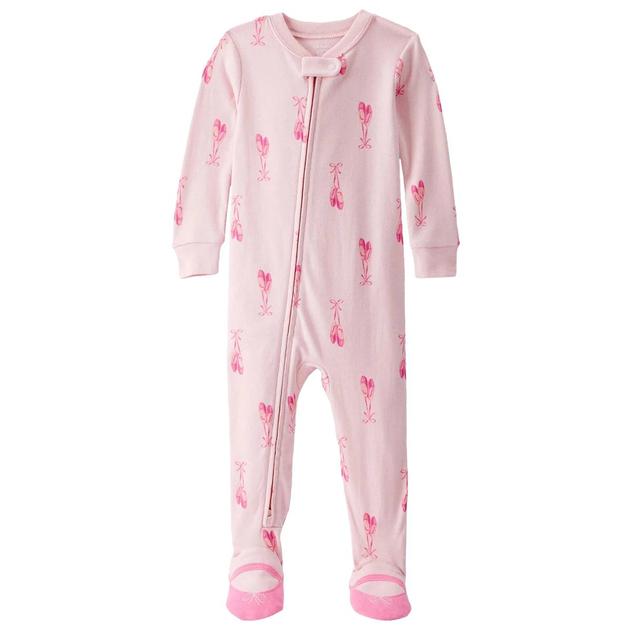 Baby Girl (12-24M) Carter's® Ballerina Slipper Footed Pajamas