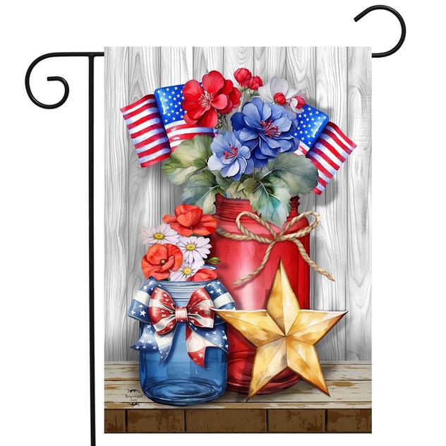 Briarwood Lane American Flowers Garden Flag