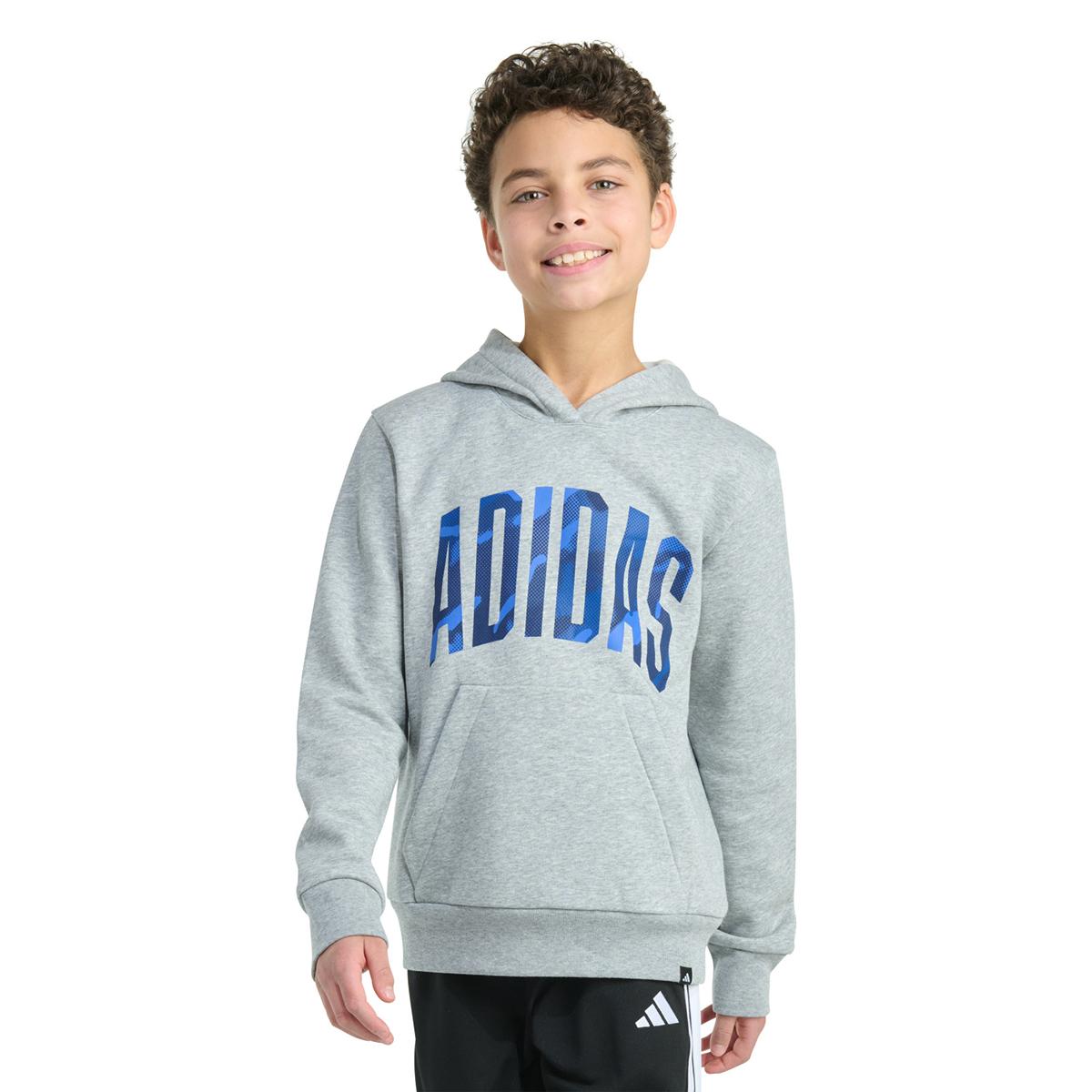 Boys (8-20) adidas(R) Pullover Graphic Fleece Hoodie