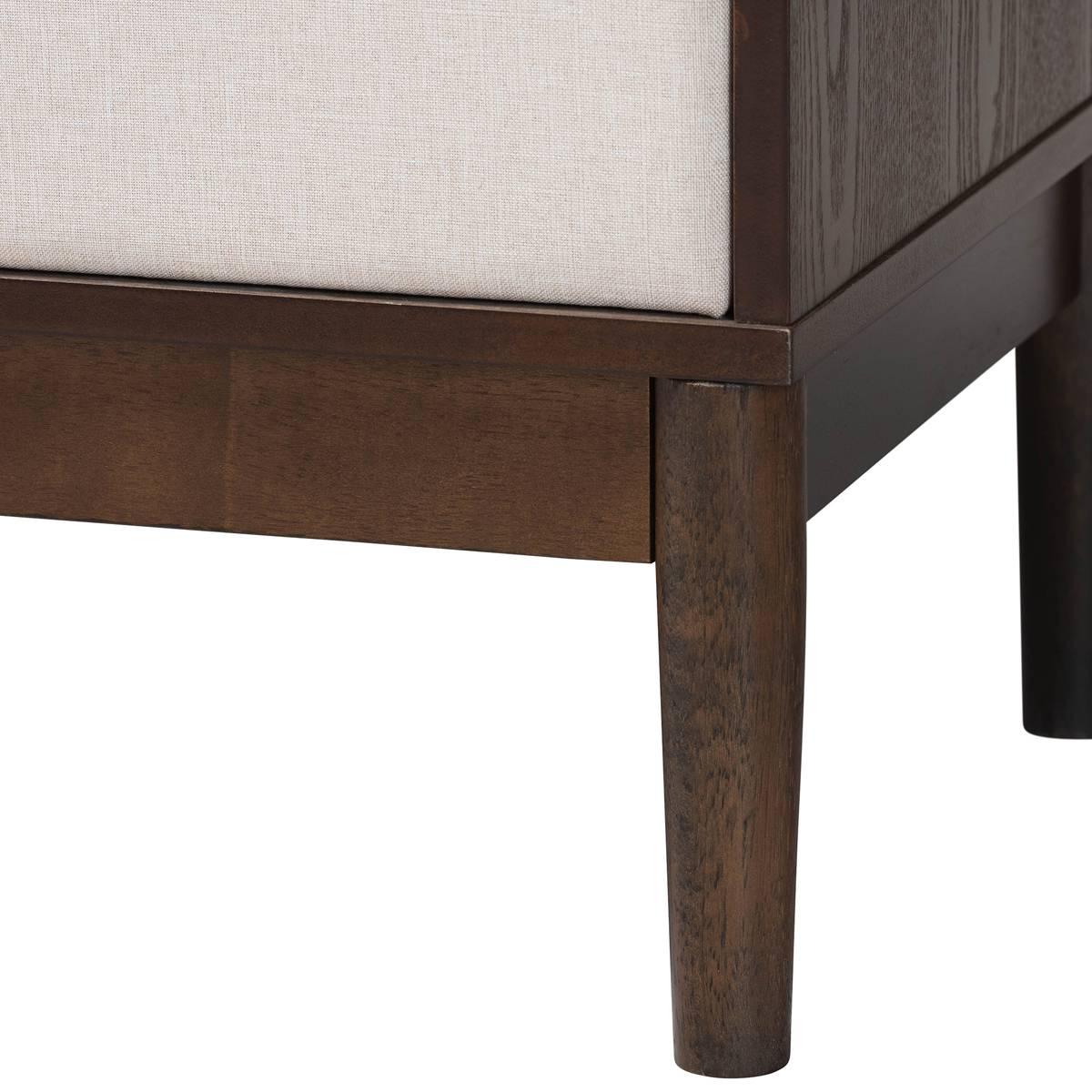 Baxton Studio Nikolai Mid-Century Wood 6-Drawer Dresser