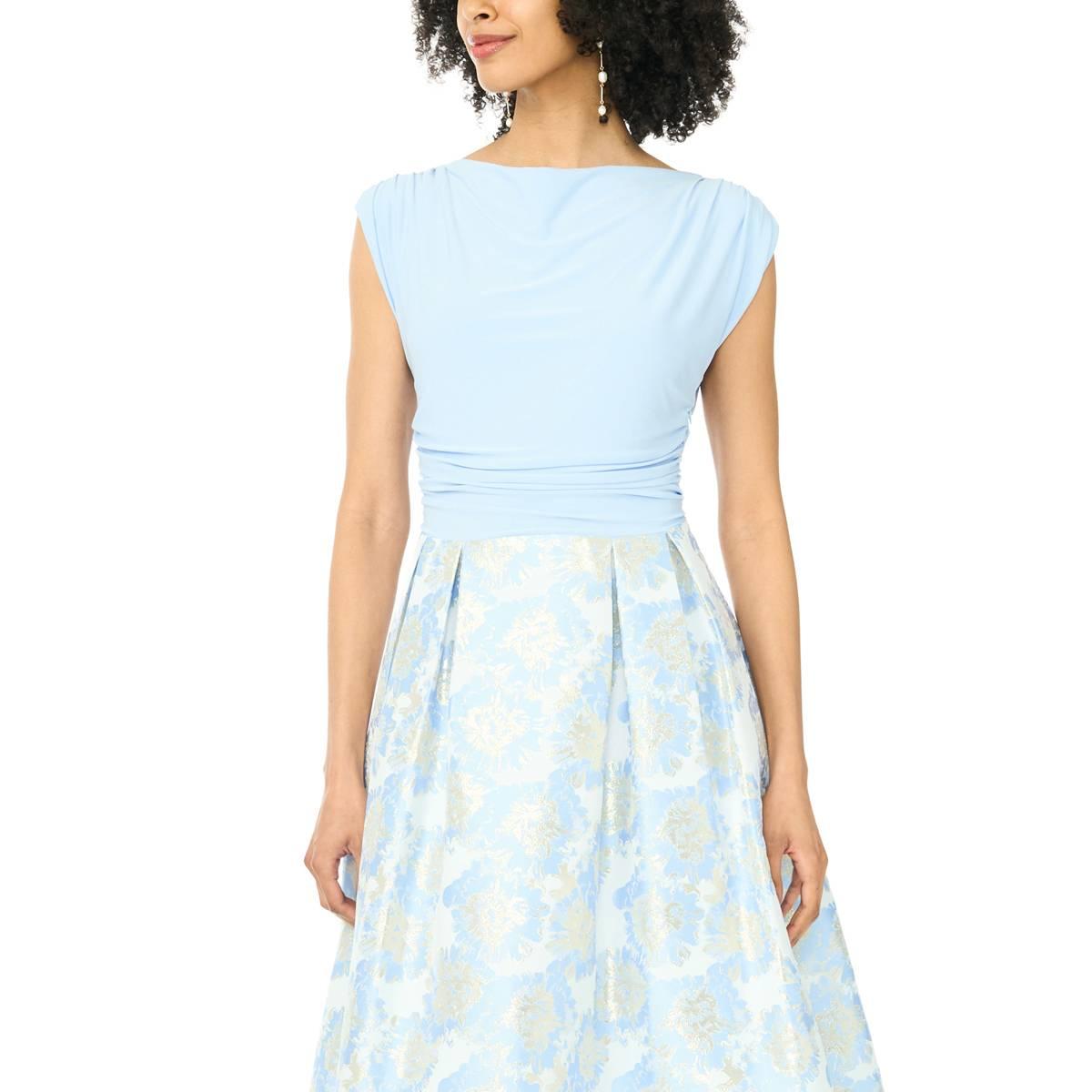 Womens MSK Floral 3/4 Sleeve Floral Fit & Flare Jacket Dress