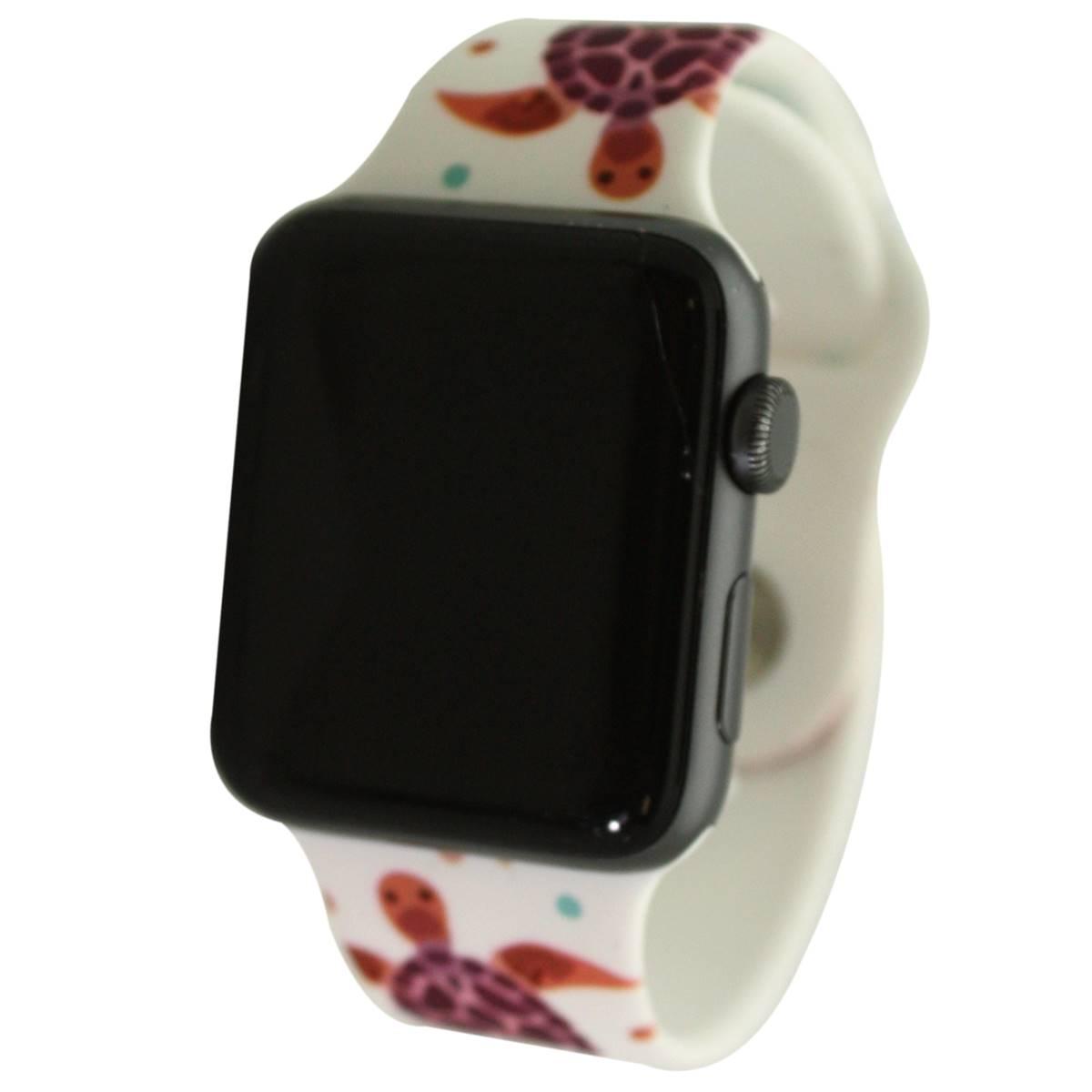 Womens Olivia Pratt™ Apple Watch Band - 8844-TURTLESANDCORAL