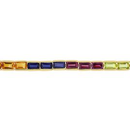 Gemstone Classics™ Plated Silver Rose de France Tennis Bracelet