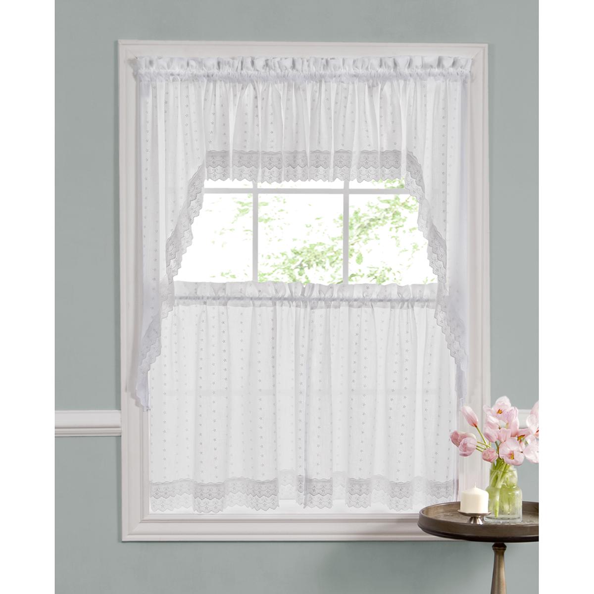 Ribbon Eyelet Valance - 60x12