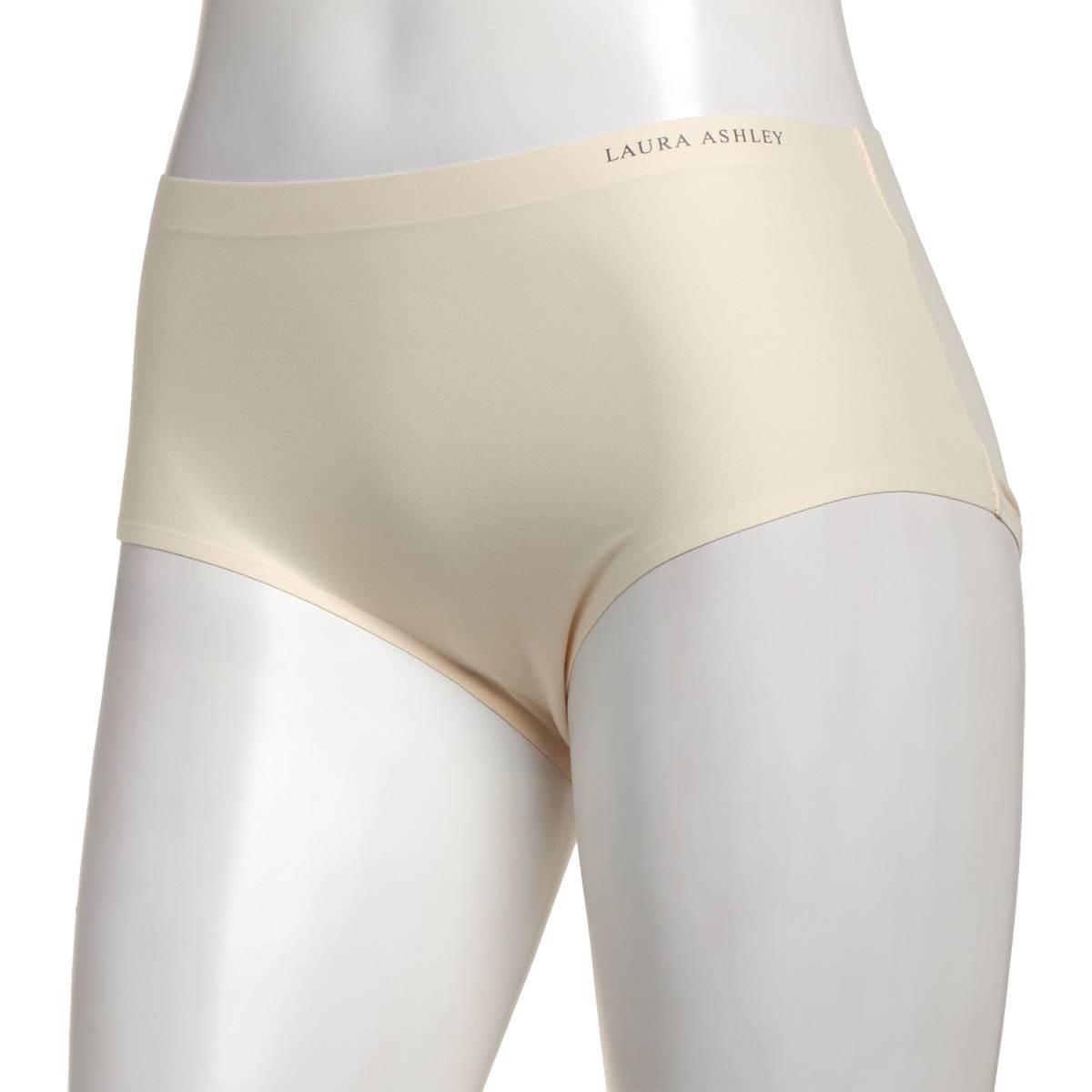 Womens Laura Ashley(R) Brushed Micro Yellow Brief Panties LS4063KZ