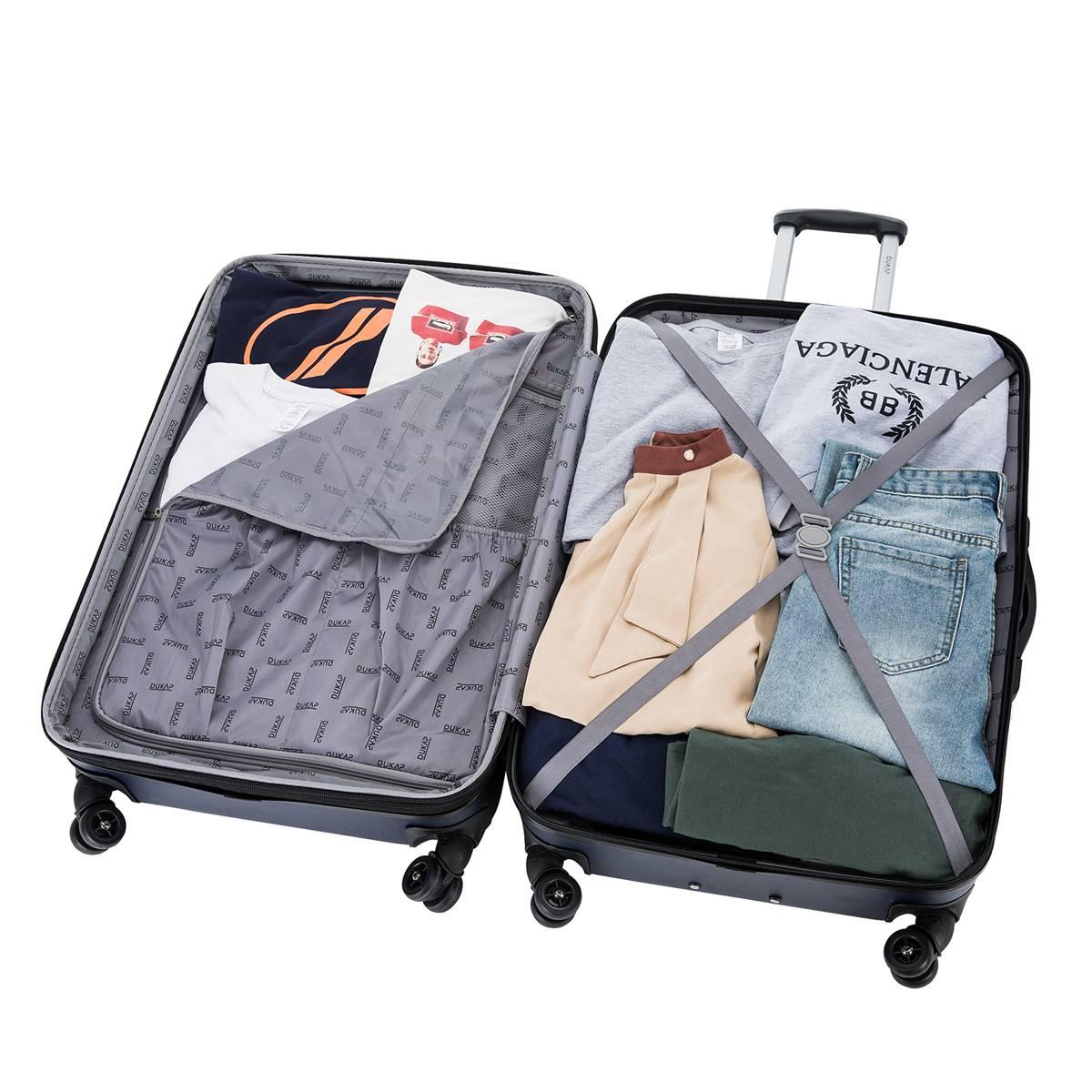 DUKAP Intely Smart Hardside 2pc. Luggage Set w/ USB & Scale