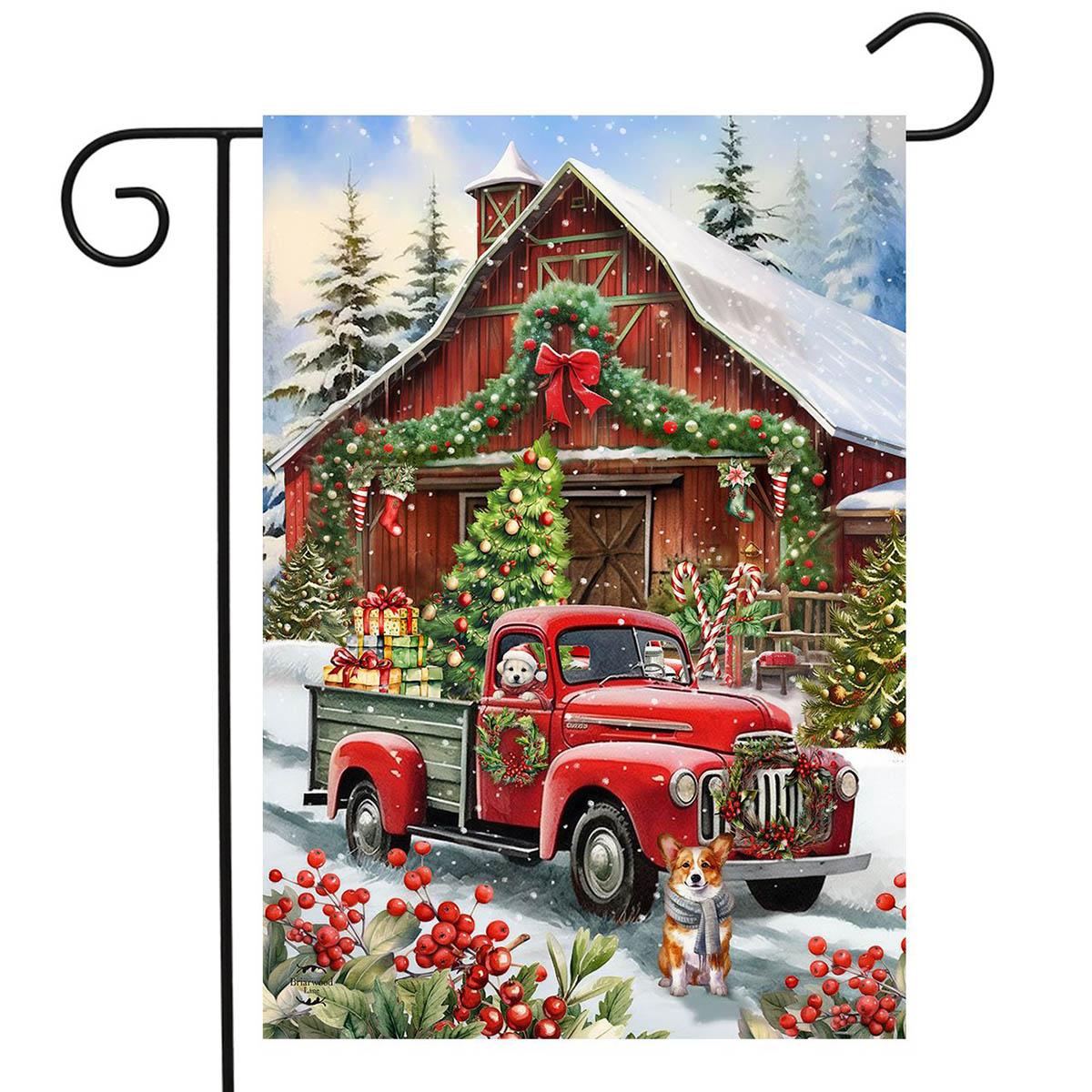 Briarwood Lane Country Christmas Garden Flag