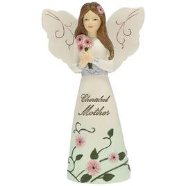 Pavilion Elements Mother Angel Holding Daisies Figurine