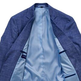 Mens Allyn St. George Marled Sport Coat - Mid Blue Sharkskin