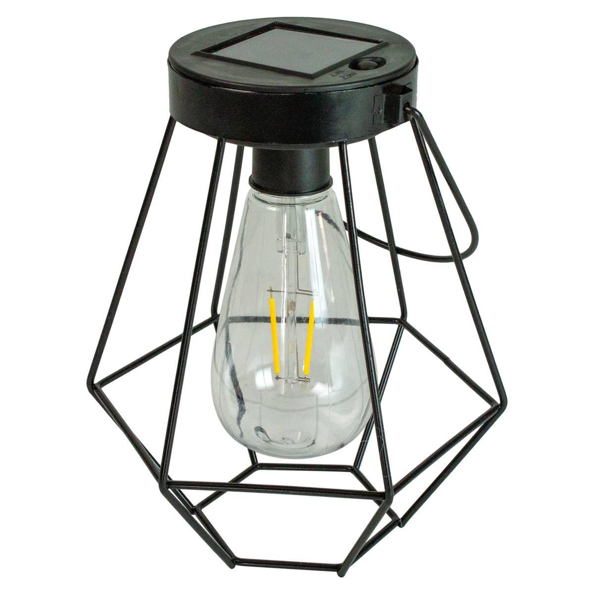 Northlight Seasonal 7.5in. Geometric Hanging Solar Lantern