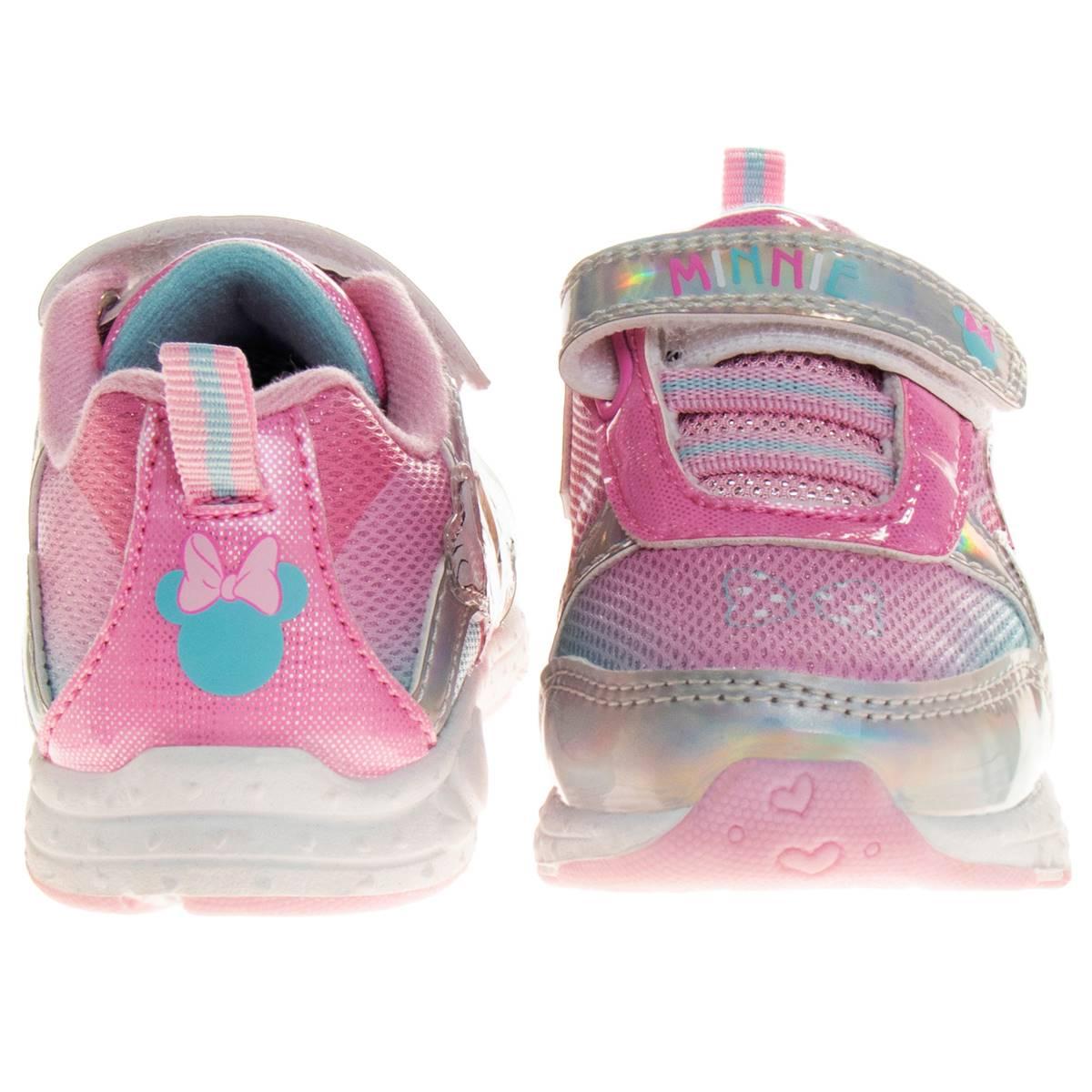 Little Girls Disney Minnie Mouse Light-Up Fashion Sneakers