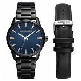 Mens Geoffrey Beene Blue Dial Watch Set - GBS8110GU