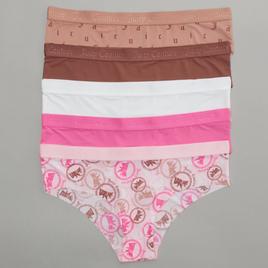 Juniors Juicy Couture 5pk. Raw Edge Hipster Panties JC6969-5PKAR
