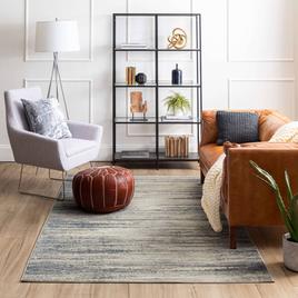 Mohawk Home Furie Stripe Light Grey Large Area Rug