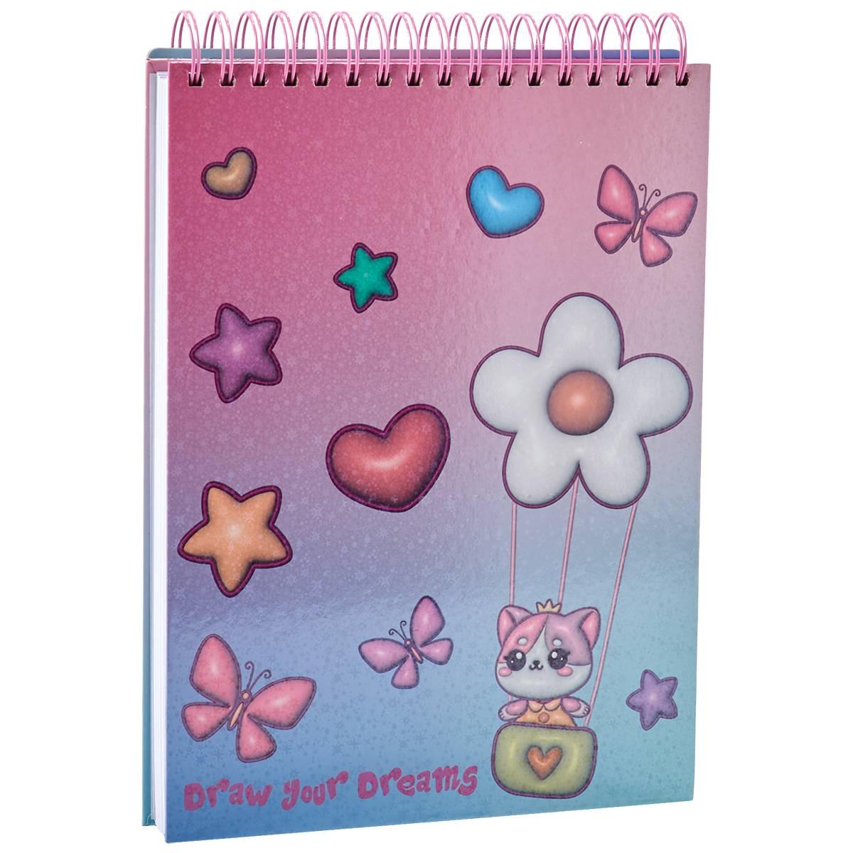 Girls Votum Kawaii Critters Sketchbook w/ Gel Pens & Stickers