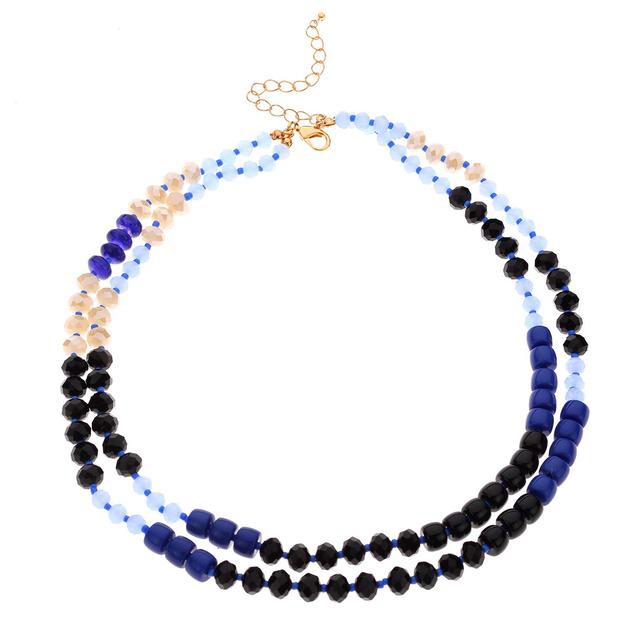 Ashley Cooper™ Gold-Tone Multi-Row Beaded Necklace
