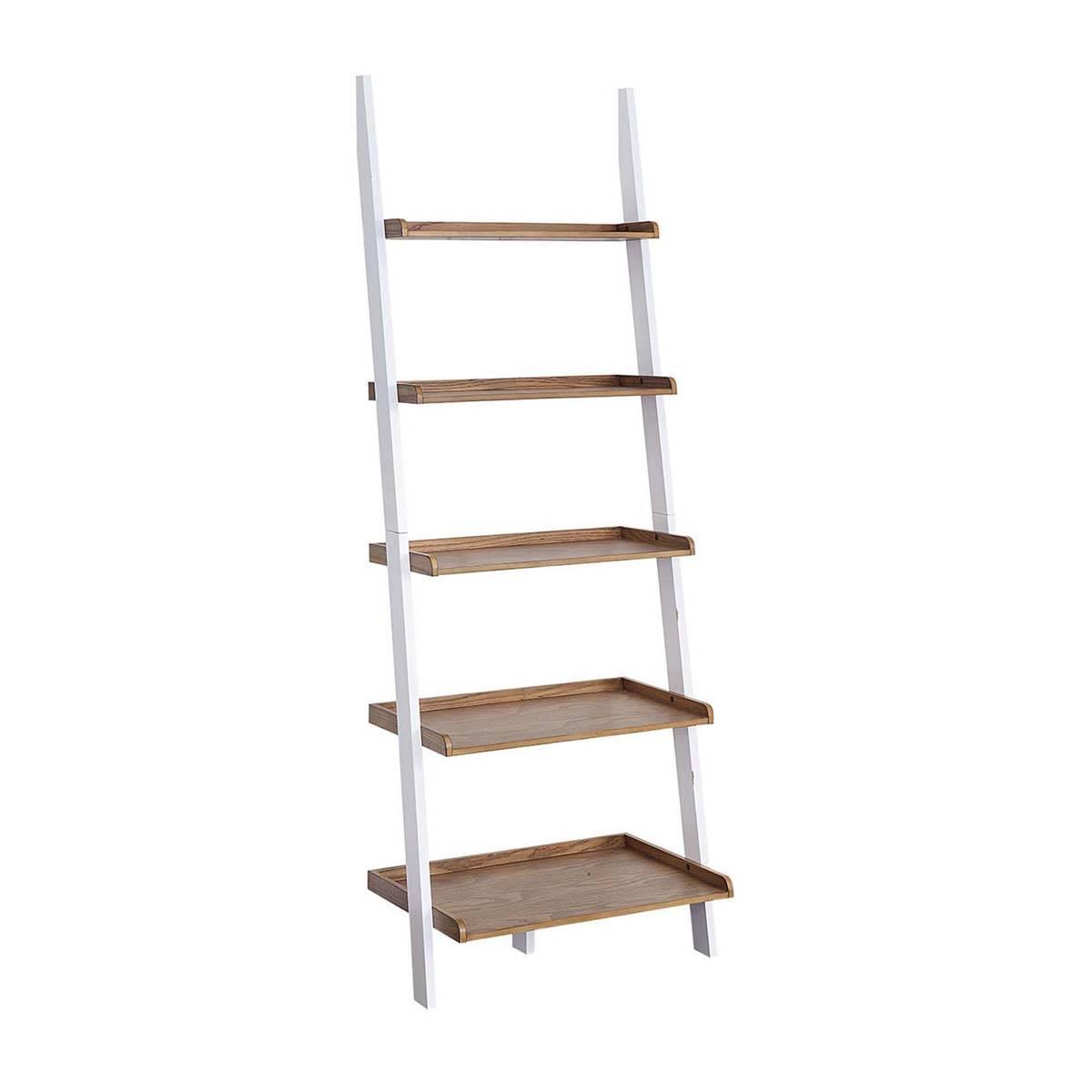 Convenience Concepts American Heritage Two-Tone Bookshelf Ladder