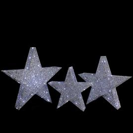 Northlight Seasonal LED Stars Outdoor Christmas Décor - Set of 3