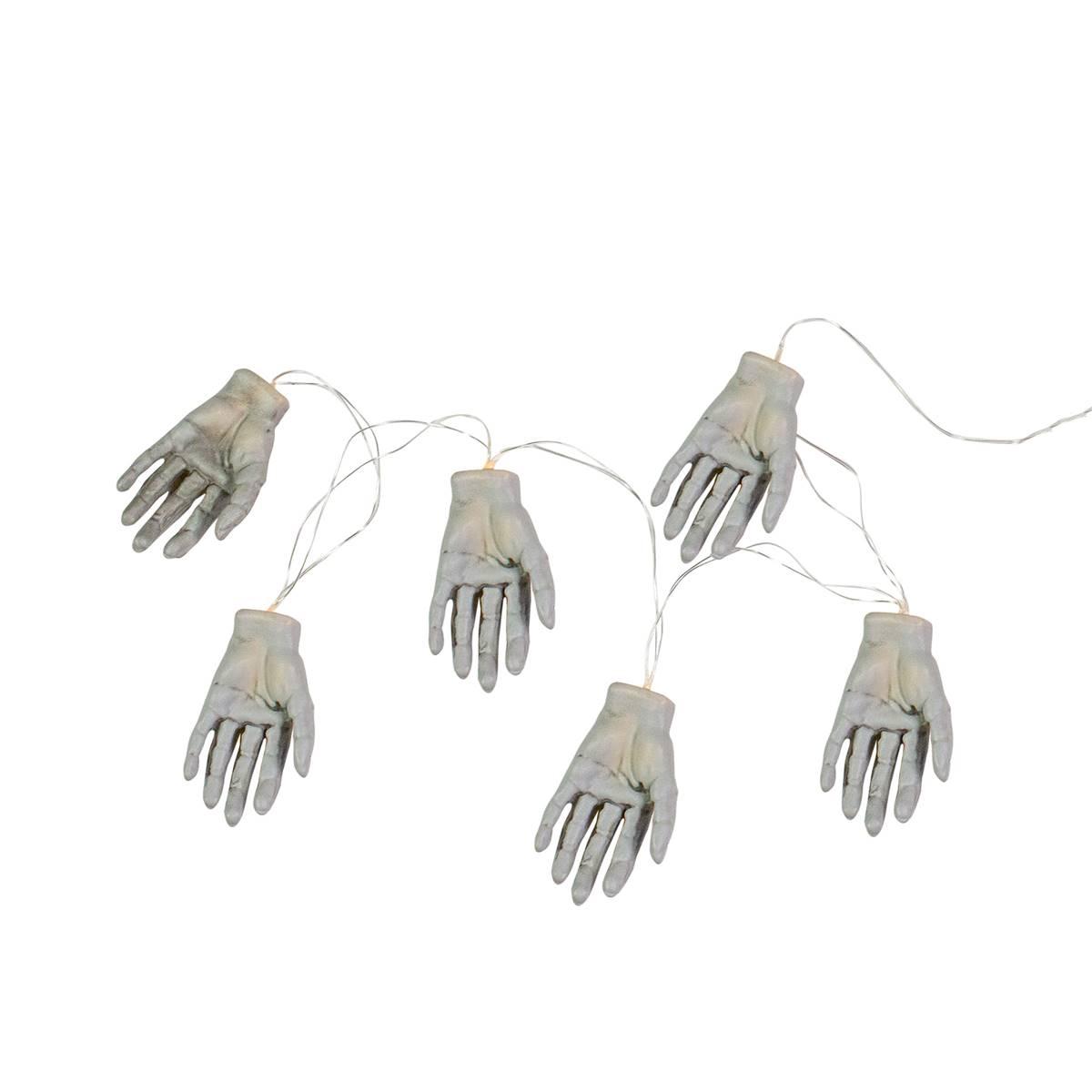 Northlight Seasonal Skeleton Hands Halloween Light - Set of 6