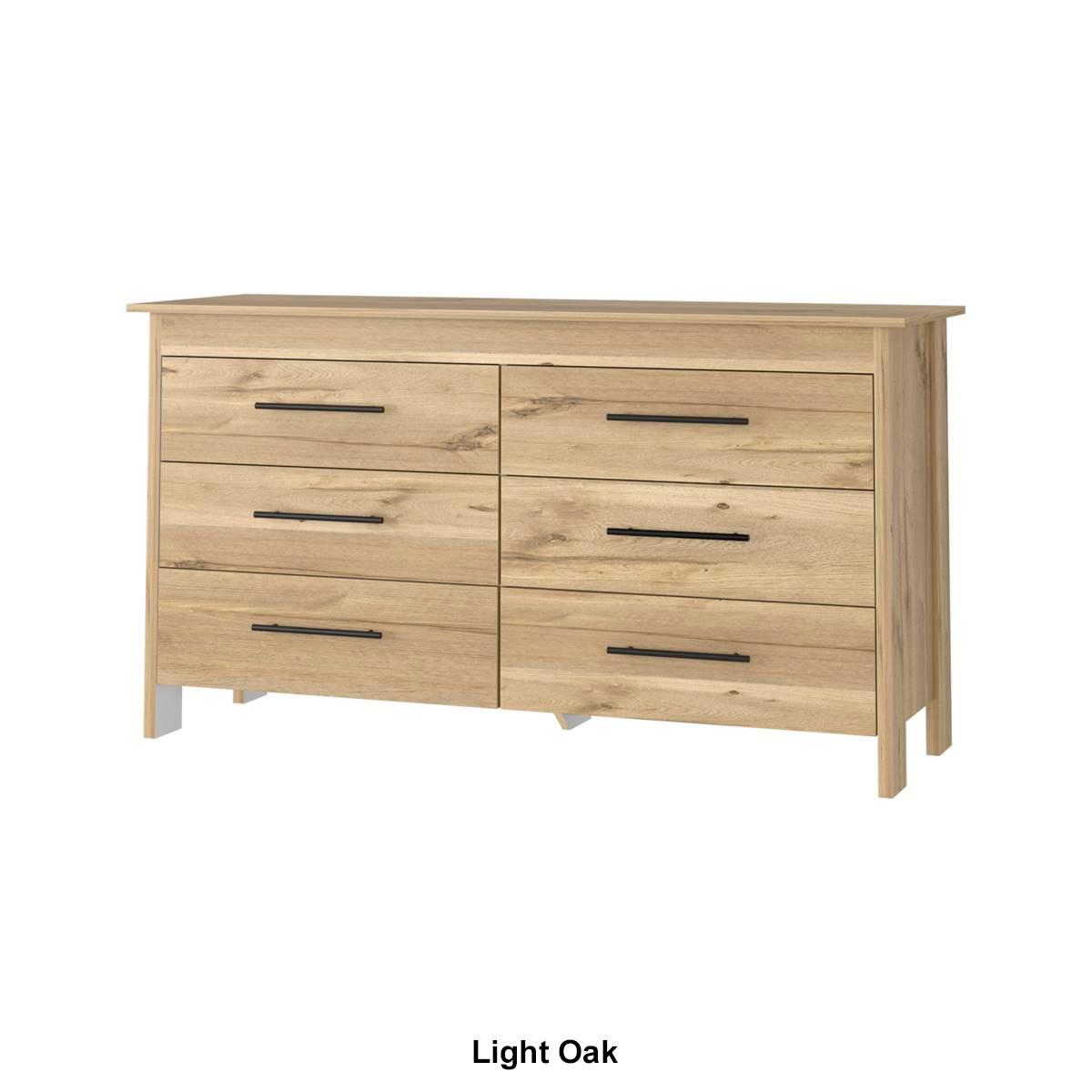 FM FURNITURE Luxor 6 Drawer Double Dresser