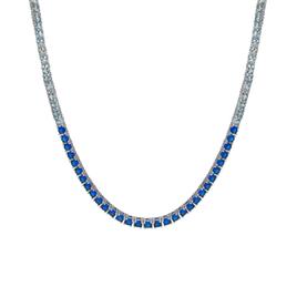 Gianni Argento Round Blue Ombre Necklace
