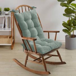Sweet Home Collection 2pc. Non-Slip Velvet Rocking Chair Cushions